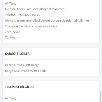 Senin Farkın İade Talebi İstiyorum