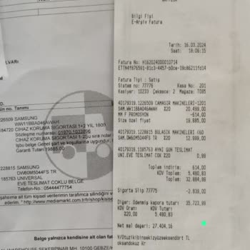 Samsung Bulaşık Makinesi Kurutmuyor.