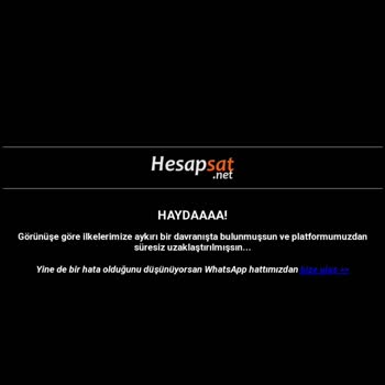 Hesapsat.net Hesapsat Direkt Olarak Banladı :(