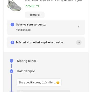 Hepsiburada 2 Haftadır Almış Olduğum Ayakkabı Kargoya Verilmiyor