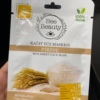 Bee Beauty Kağıt Pirinç Maskesi Yüz Yakıyor