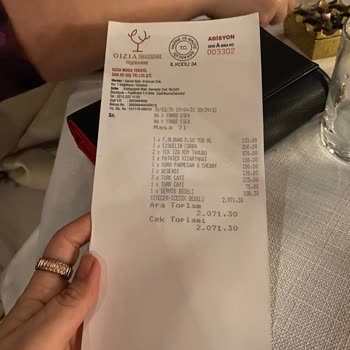 Gizia Brasserie Fişekhane Şikayetim Var