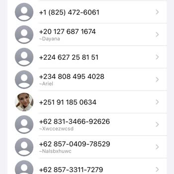 WhatsApp Yabancı Ülke Telefonları