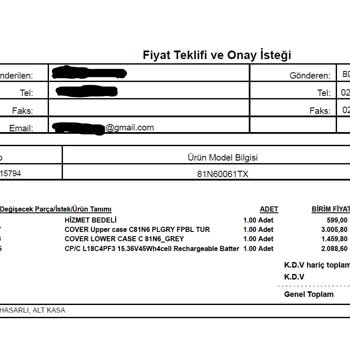 Lenovo Bilgisayar Lenovo Ideapad Pişmanlığı