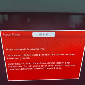 Digiturk E52-32 Sorunu Ve Ücretli Servis