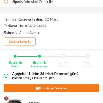 Siparişim Gönderilmedi Trendyol'dan