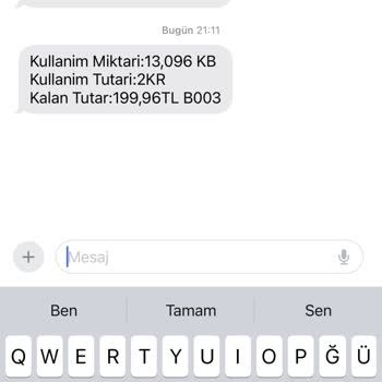 Vodafone 4 Saat Arayla Kontörümü Çekiyor