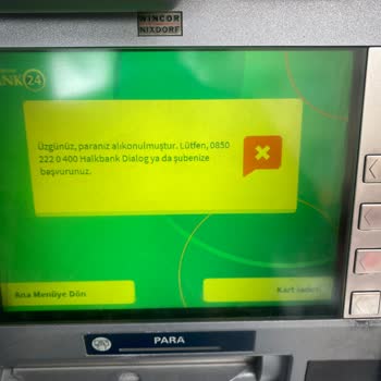 Halkbank ATM Para Yutma