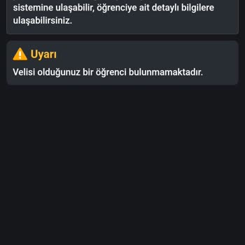 e-okul E Okula Giriş Yaptığımda Velisi Olduğunuz Öğrenci Bulunmamaktadır