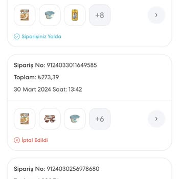 A101 Kapıda Dan Ettiğim İki Siparişin Tarafıma Ulaşmaması