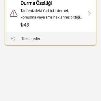 Vodafone Durma Özelliği Devreye Girmeden 2 Kere Faturama Yansıdı 98 TL