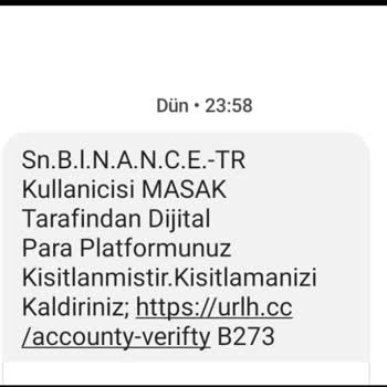 Binance Böyle Mesaj Nasıl Gelir
