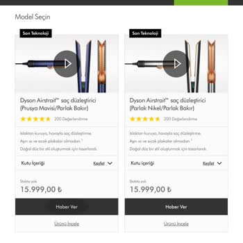 Dyson Airstrait Stok Bilgisizliği Ve Olmayan Ürünü Tanıtması.