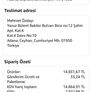 Amazon Siparişimi Kafalarına Göre Parayı Alamadık Deyip İptal Etmeleri