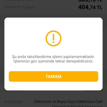 VakıfBank Kampanyayı Uygulayamıyorum Hata Veriyor