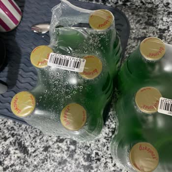 Beypazarı Maden Suyu Şişenin 6lı Jelatinli Şekilde Patlaması