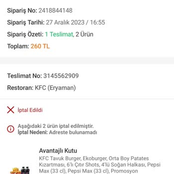 KFC'de Beklenmedik Sipariş Karmaşası