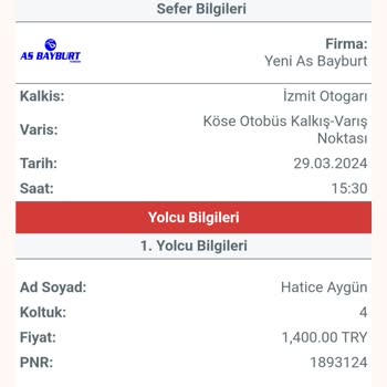Obilet İade Olmadı K