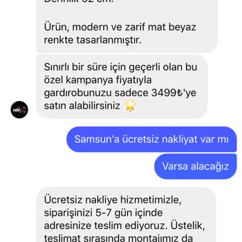 Rabi Mobilya adı kullanılarak açılan sosyal medya üzerinden Parasını Ödediğim Ürün Gönderilmedi