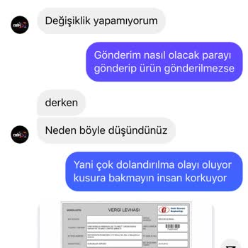Rabi Mobilya adı kullanılarak açılan sosyal medya üzerinden Parasını Ödediğim Ürün Gönderilmedi