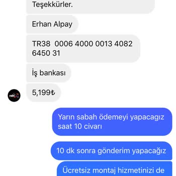 Rabi Mobilya adı kullanılarak açılan sosyal medya üzerinden Parasını Ödediğim Ürün Gönderilmedi