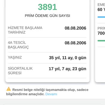 SGK Üsküdar Sosyal Tesisi Ve Eğitim Merkezi Prim Ödeme Gün Sayısı
