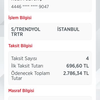 Ziraat Bankası 30 Mart'taki Alışverişimi Taksitlendirmedi