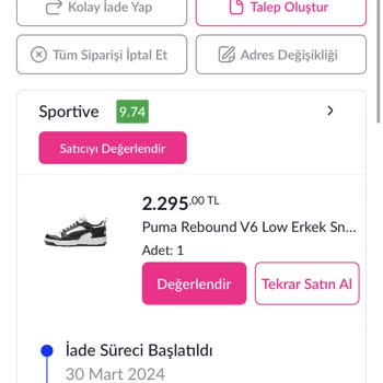 Pazarama Sipariş Elime Ulaşmadı Benden Habersiz İade Talebi Oluşturmuş