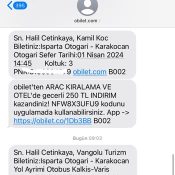 Obilet Bilet Otobüsün İptal Olduğu Halde Bilgilendirme Yapmadı