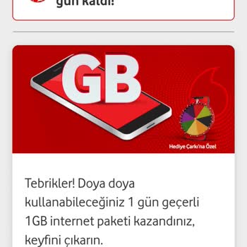 Vodafone Hediye Çarkı Sorunu