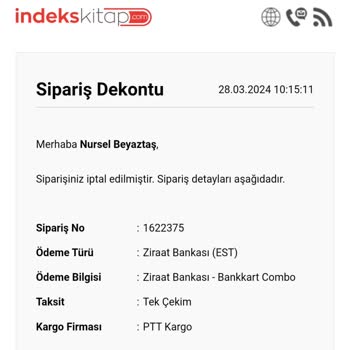 İndeks Kitap İndeks Para İadesi