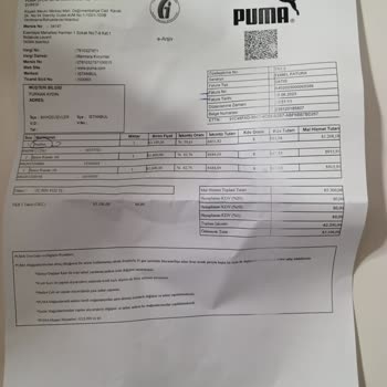 Puma Marka Ayakkabı Şikayeti