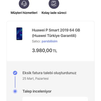 Hepsiburada Fatura Temin Edemiyor