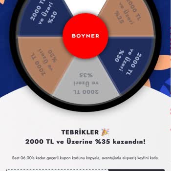Boyner İndirim Çarkı Yalanı
