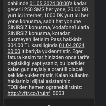 Vodafone Taahhüt Sonrası Fahiş Fiyat Artışı Ve Faturalandırma Sorunu