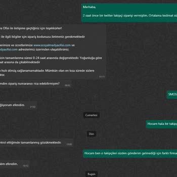 Sosyalmedyaofisi.com Takipçi Gönderimi Yapmadı