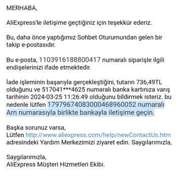 Garanti BBVA ARN Kodu İade