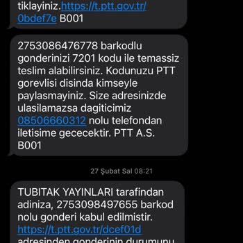 TÜBİTAK Yayınları Nı PTT Getirmiyor 3 Ay Oldu Hala Yok Bir Çare Bulun