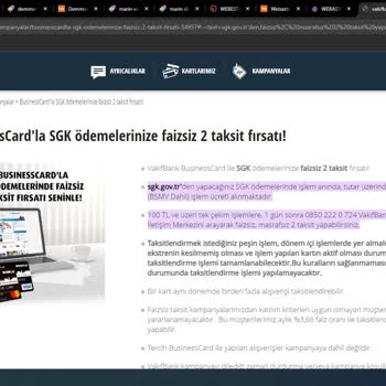 VakıfBank SGK Ödemesine Taksit Yapmıyor