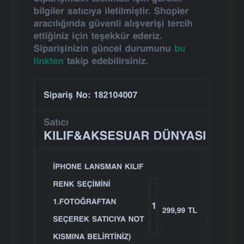 Modern Kılıf & Aksesuar (modernkilif.tr) Yanlış Ürün Gönderiyor
