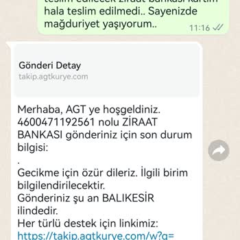 Sorunlu Bir Kurye Anlayışı Olan Firma AGT Kurye