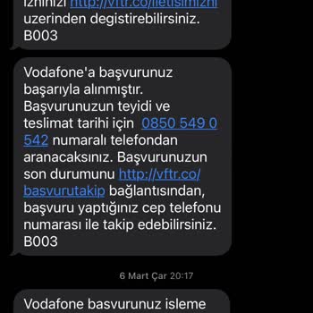 Vodafone Yeni Hat Açılmadı Ve Taahhüt Edilen Paket Verilmiyor