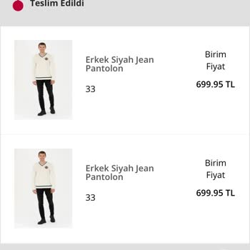 U.S. Polo Assn. U. S. Polo Beden Defolu Pantolon İade İşlemi