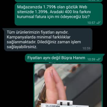 Atasun Optik Kurumsal Fatura Desteği