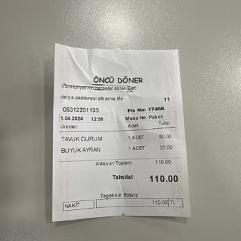 Öncü Dürüm Seçim Sonrası Fiyat