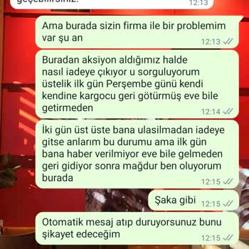 hepsiJET İade İptali İstediğim Ürünüm İade Olmuş