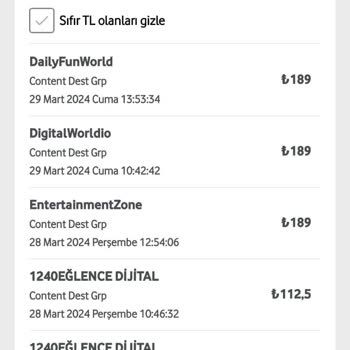 Vodafone İstek Dışı Abonelik