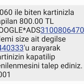Garanti BBVA Google Ads İzinsiz Para Çekimi Sorunu