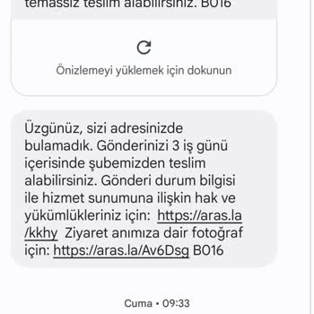 Aras Kargo Kargonun Eve Gelmemesi