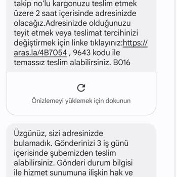 Aras Kargo Kargonun Eve Gelmemesi